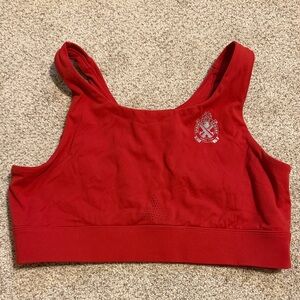 Red Sports Bra